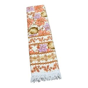 Cotton On Home Floral Beach Towel With Fringe